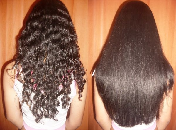 Кератиновое выпрямление волос (бразильское кератирование)