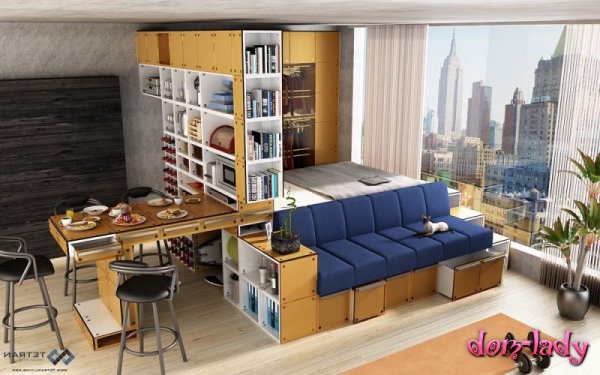 Как выбрать мебель для квартиры студии