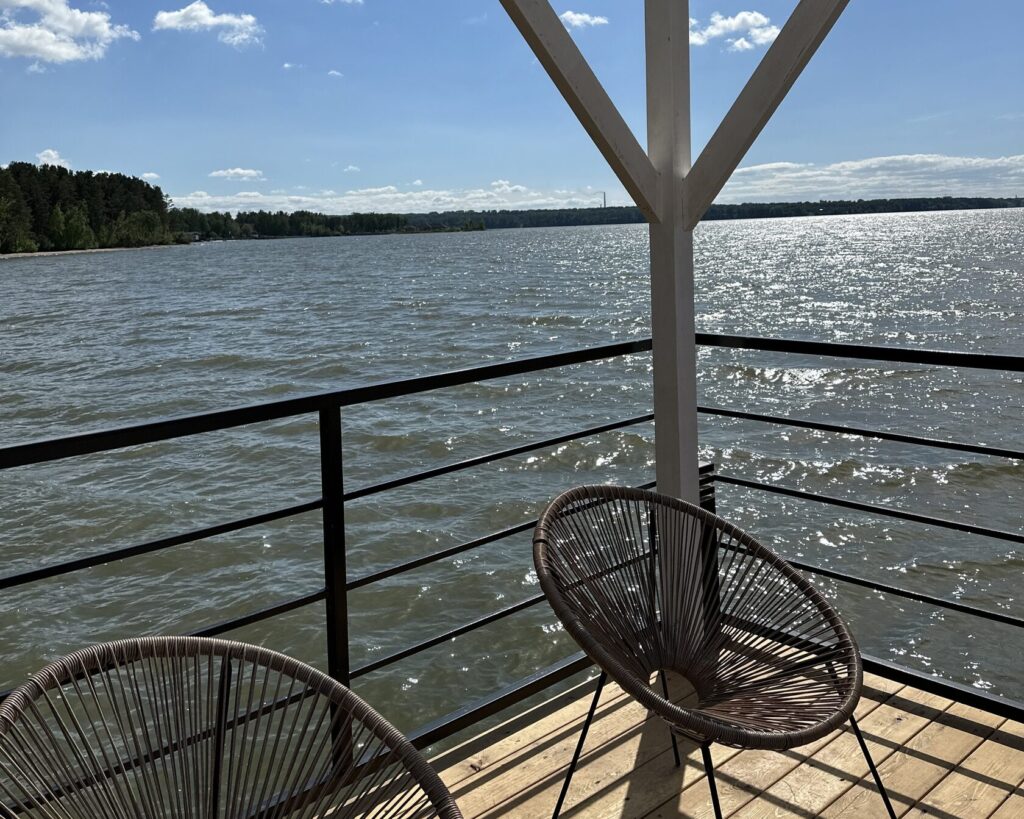 Отдых на берегу Обского моря