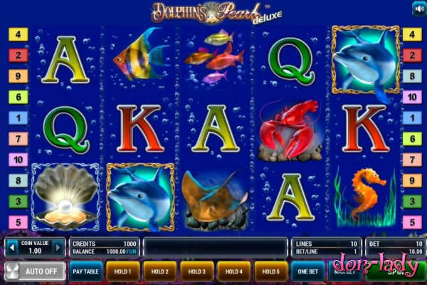 Обзор игрового автомата Dolphin's Pearl